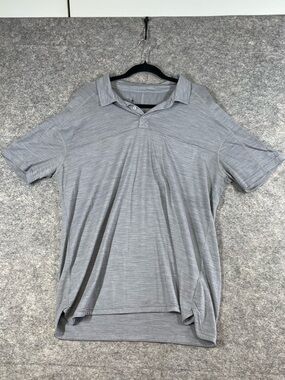 Smartwool Merino Wool 150 Polo Shirt Grey XL Performance Golf Outdoor Travel
